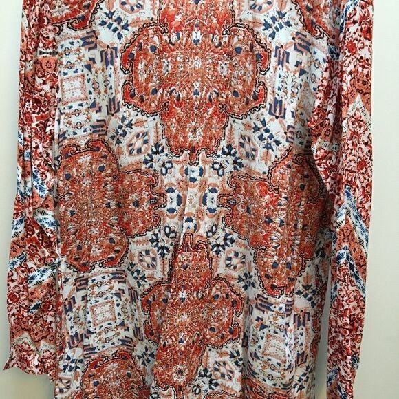 🎉🎈HP!🎉🎈Alberto Makali Printed Boho Tunic  XL💖 - Picture 3 of 5